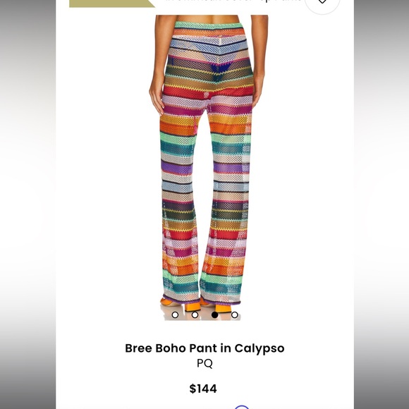 PQ Swim Multicolor Striped Wide Leg Pants & Top Set - Picture 2 of 3